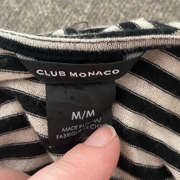 LAST CALL Club Monaco Small Striped Tee - Picture 4 of 5